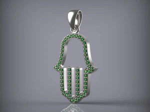 Pendant Hamsa 3D Model