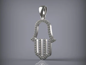 Pendant Hamsa 3D Model