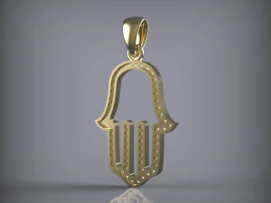 Pendant Hamsa 3D Model