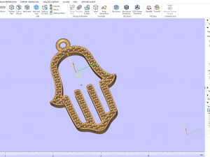 Pendant Hamsa 3D Model