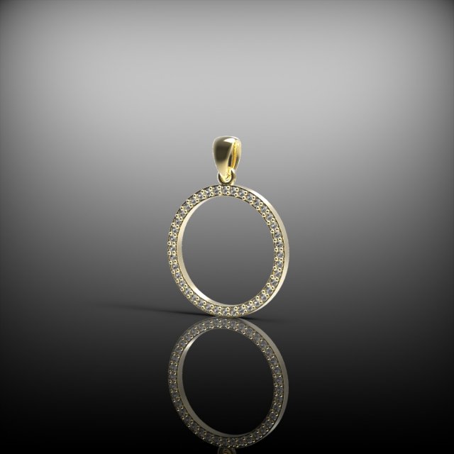 Pendant circle 3D मॉडल .c4d .max .obj .3ds .fbx .stl .blend 
