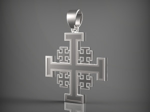 Jerusalem Cross 3D Modell