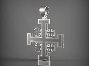 Jerusalem Cross 3D Model