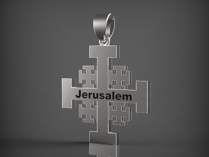 Jerusalem Cross 3D Modell