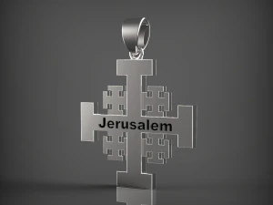 Jerusalem Cross 3D Model