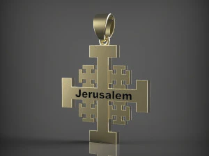 Jerusalem Cross 3D Model