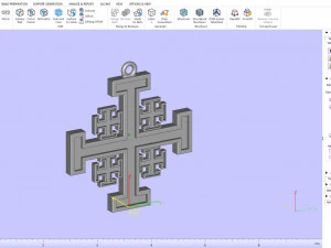Jerusalem Cross 3D Model