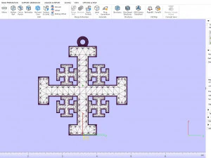 Jerusalem Cross 3D Model