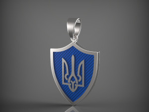 Pendant coat of arms of Ukraine 3D 模型