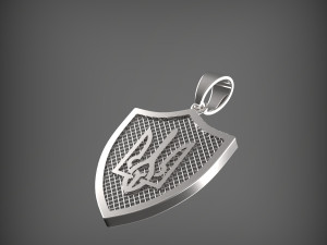 Pendant coat of arms of Ukraine 3D Модель