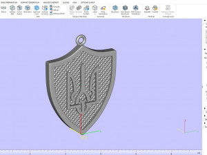 Pendant coat of arms of Ukraine 3D Модель