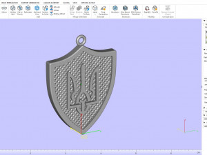 Pendant coat of arms of Ukraine 3D Модель