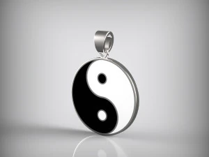 Pendant Yin and Yang 3D Model
