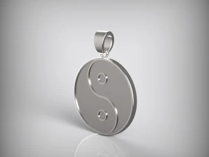 Pendant Yin and Yang 3D Model