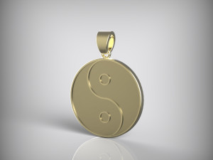 Pendant Yin and Yang 3D-Modell