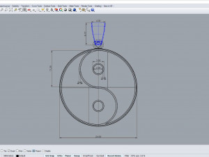 Pendant Yin and Yang 3D-Modell