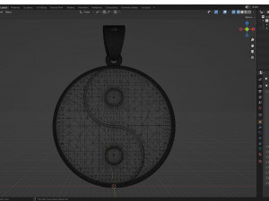 Pendant Yin and Yang 3D-Modell