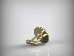 Yin and Yang cufflinks 3D Model
