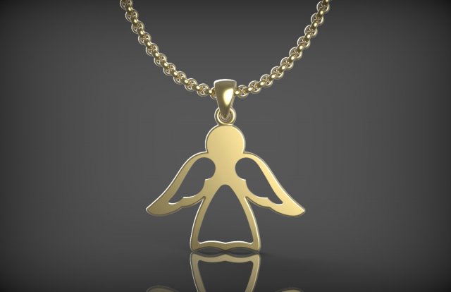 Angel 3D Model .c4d .max .obj .3ds .fbx .stl .blend 