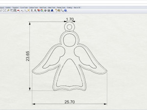 Pendant Angel with enamel 3D Model