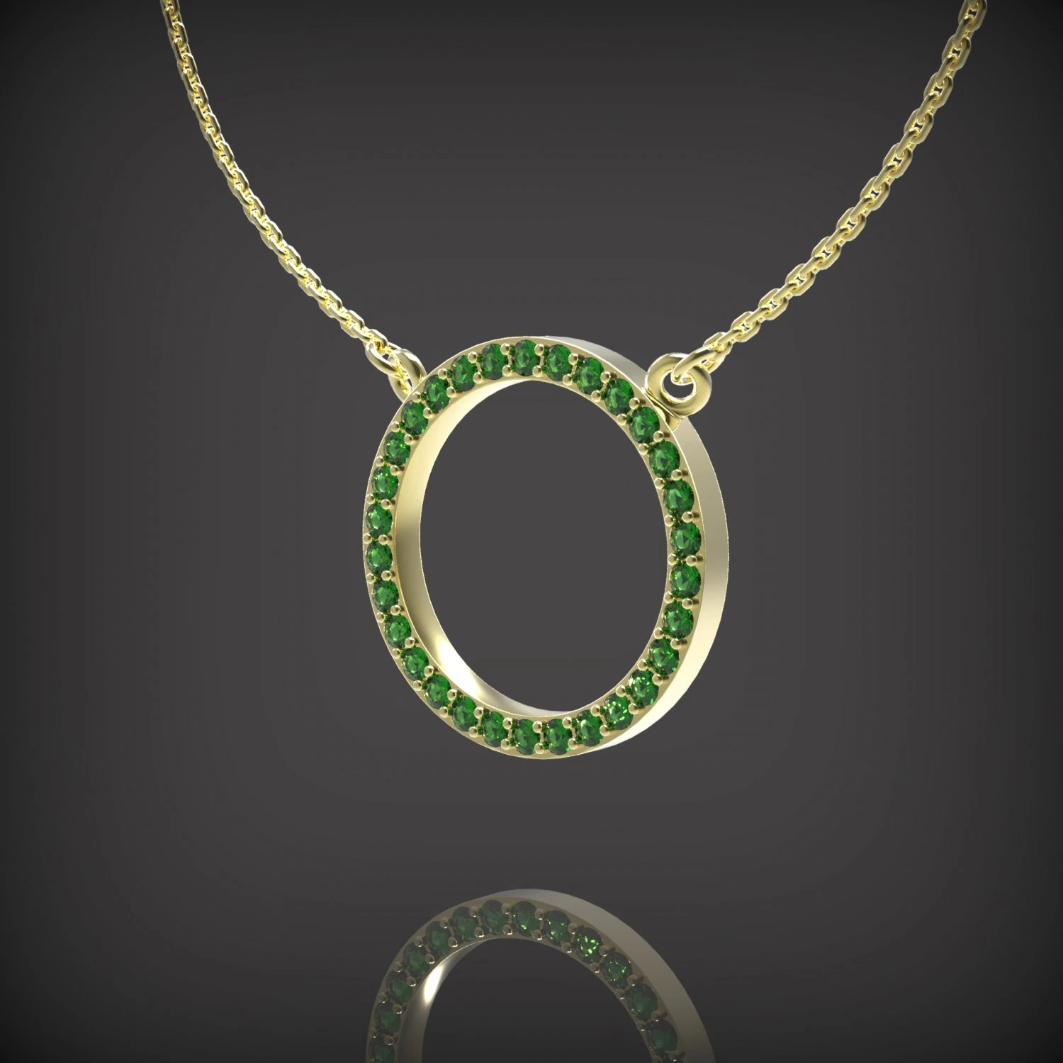 Necklace Circle 3D Model .c4d .max .obj .3ds .fbx .stl .blend 