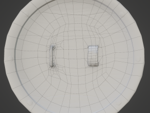 Stylized death shield PBR low-poly game ready 3D Model