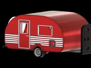 Caravan BirdHouse 2 3Dプリントモデル