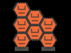 Hexagonal Organizer 3D Print Model
