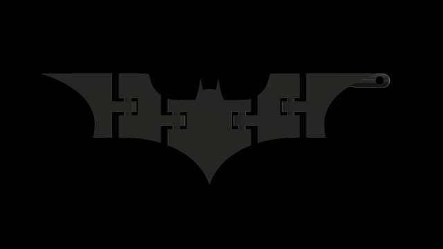 KeyChain Batman Articulated 2 version 3D प्रिंट मॉडल .c4d .max .obj .3ds .fbx .stl .blend 