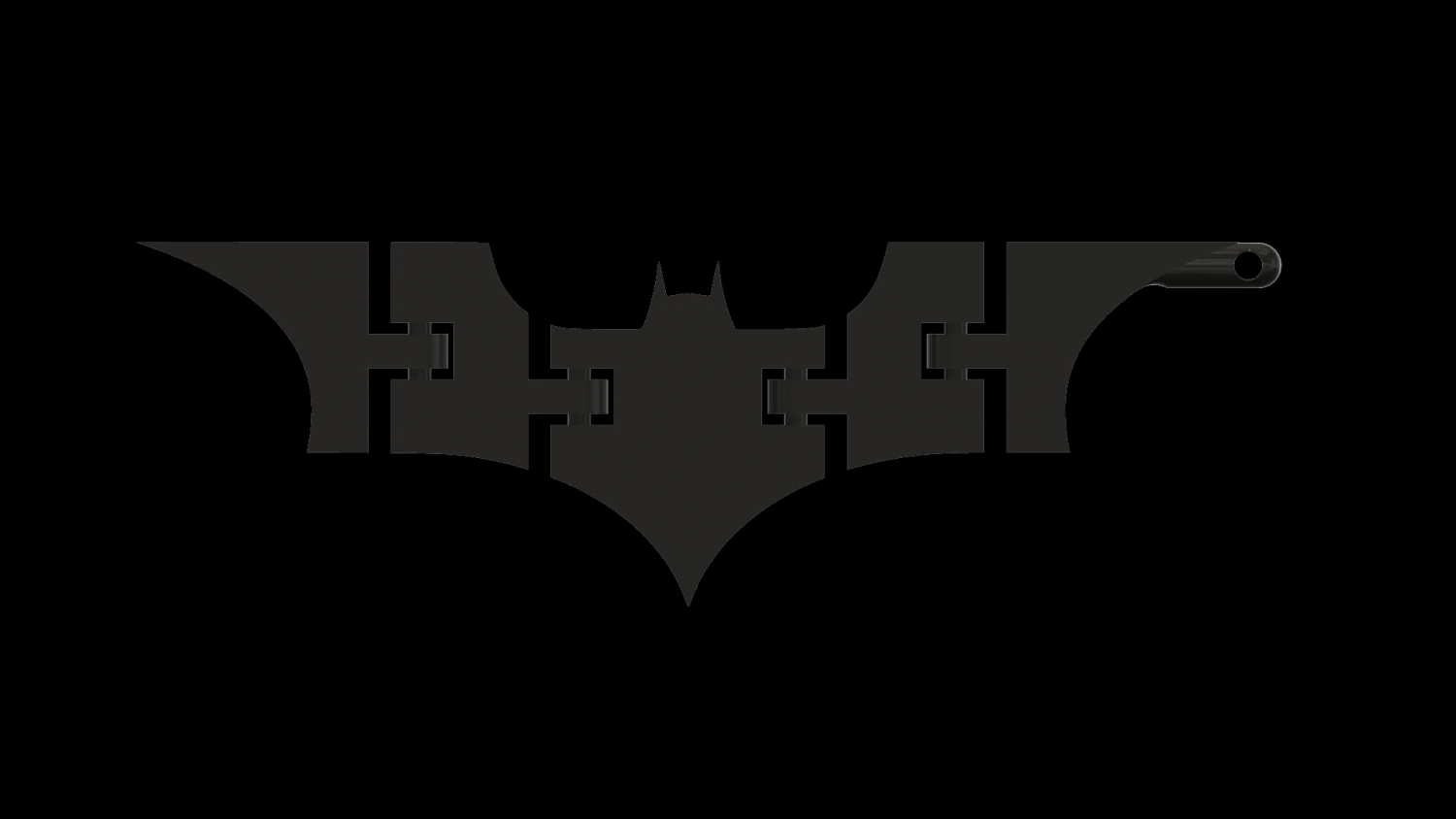 KeyChain Batman Articulated 2 version 3D Print Model .c4d .max .obj .3ds .fbx .stl .blend 