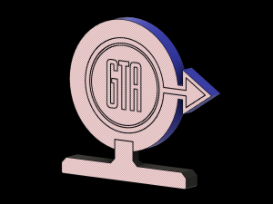 GTA London Edition Stand Logo 3D Print Model