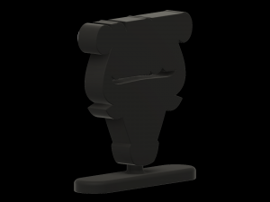 Chicago Bulls NBA Logo Stand 2 version 3D 打印模型