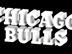 Chicago Bulls NBA Logo Stand 2 version 3D 打印模型