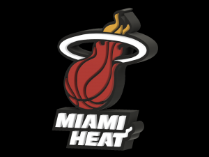 Miami Heat Stand Logo NBA 3D Принт Модель
