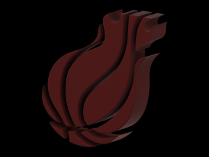 Miami Heat Stand Logo NBA 3D Принт Модель