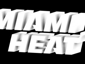 Miami Heat Stand Logo NBA 3D Принт Модель