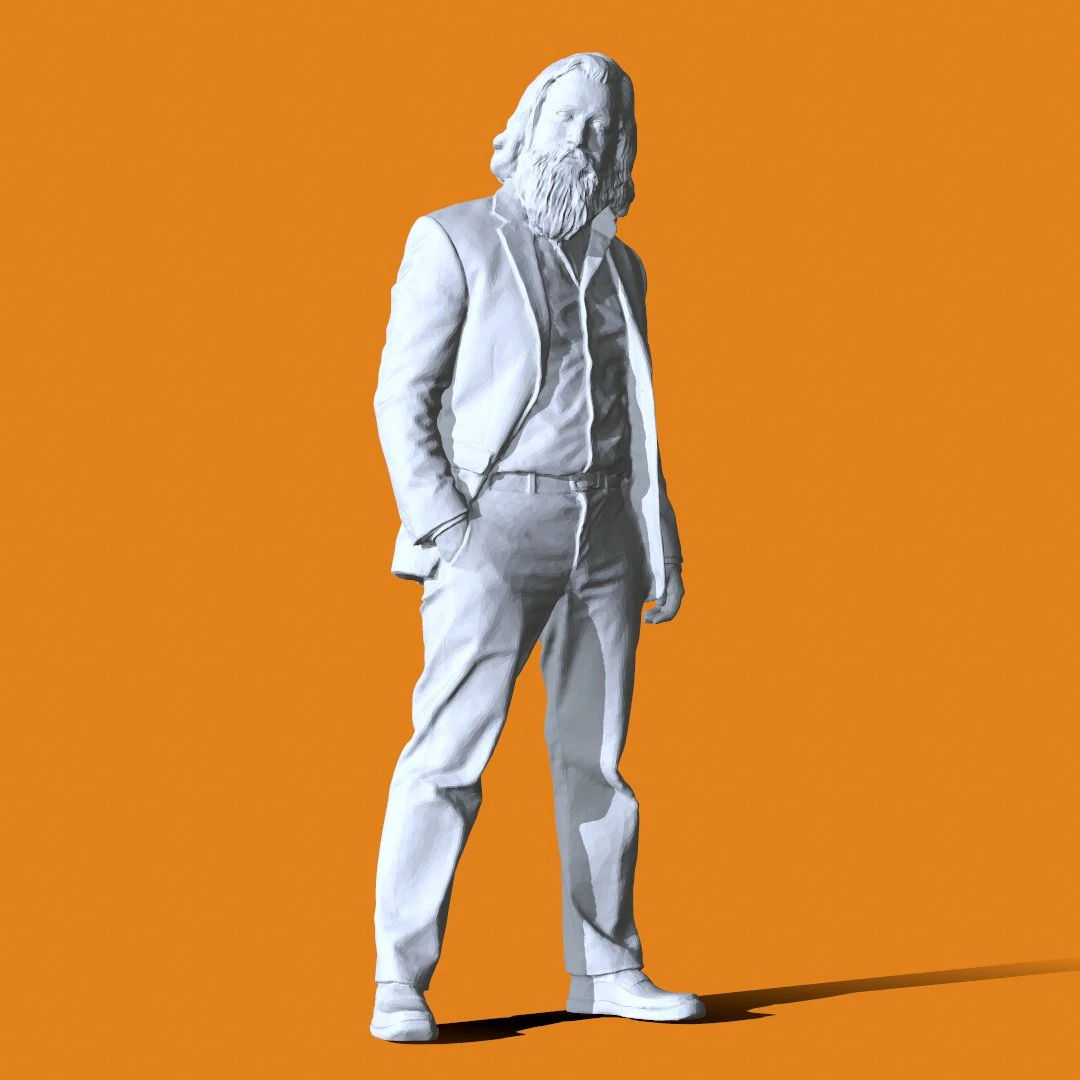 Miniature Pose People 02 3D Print Model .c4d .max .obj .3ds .fbx .stl .blend 