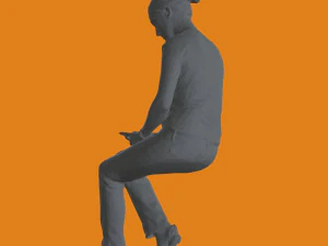 Miniature Pose People 04 3D Print Model