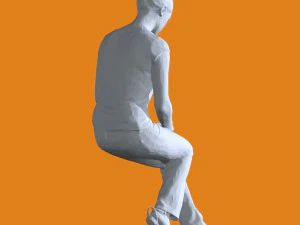 Miniature Pose People 04 3D Print Model