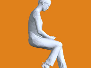 Miniature Pose People 04 3D Print Model