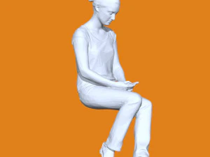 Miniature Pose People 04 3D Print Model
