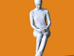 Miniature Pose People 04 3D Print Model