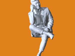 Miniatur Pose Orang 07 Model Cetak 3D