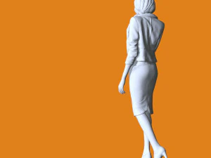 Miniature Pose People 09 3D Print Model