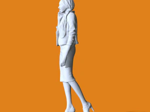 Miniature Pose People 09 3D Print Model