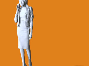 Miniature Pose People 09 3D Print Model