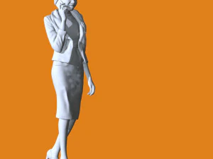 Miniature Pose People 09 3D Print Model