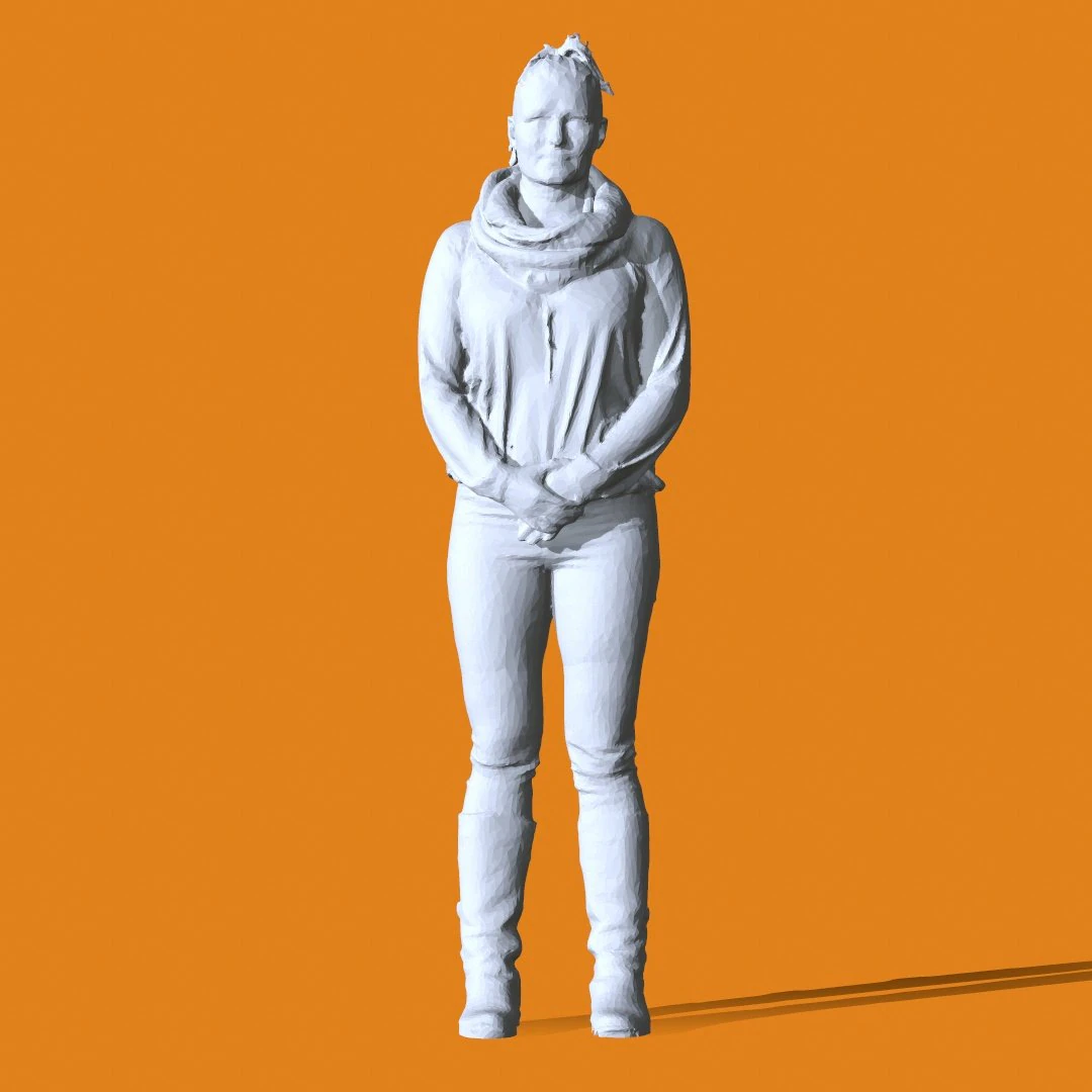 Miniature Pose People 13 3D Print Model .c4d .max .obj .3ds .fbx .stl .blend 