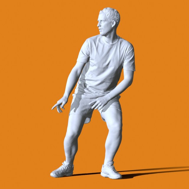 Miniature Pose People 15 Model Cetak 3D .c4d .max .obj .3ds .fbx .stl .blend
