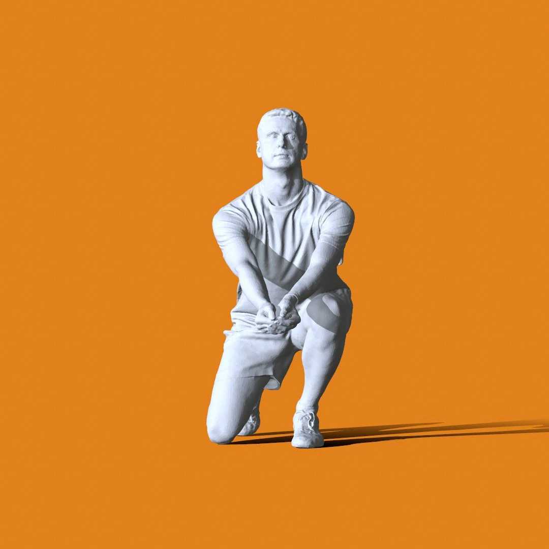 Miniature Pose People 16 3D Print Model .c4d .max .obj .3ds .fbx .stl .blend